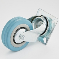 Комплект платформенных колес Ø160 мм серая резина (г/п 450кг).